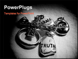 PowerPoint Template - marquesite pendant silver ring with faith charms.