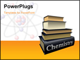 PowerPoint Template - some pile of old Chemistry education books