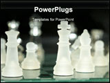 PowerPoint Template - opaque chess pieces