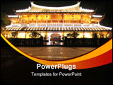 PowerPoint Template - Lighty Chinese Pagoda
