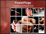 PowerPoint Template - hands on a grid