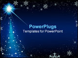 PowerPoint Template - Blue Christmas Bckg 7 - background illustration as vector