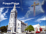 PowerPoint Template - Beautiful history church in small but beautifully formed city timaru town new Zealand