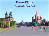 PowerPoint Template - view of the Kremlin vastly blazhennog