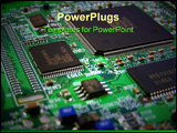 PowerPoint Template - Printed circuit board on a graphics card