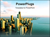 PowerPoint Template - Aerial view of Chicago