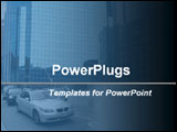 PowerPoint Template - reat template with the urban theme showing buildings and traffic will be a good choice for presenta