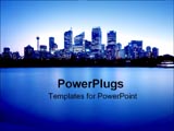PowerPoint Template - City view at night