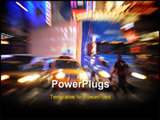 PowerPoint Template - a colorful action packed city motion blur
