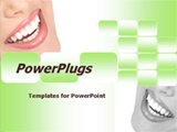 PowerPoint Template - This green and white template is ideal for dental clinic, dental services, and etc