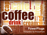 PowerPoint Template - Coffee Artistic Menu as a Abstract Background