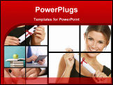 PowerPoint Template - A collage of pictures connected with student graduation