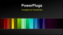 PowerPoint Template - Multicolored bars background