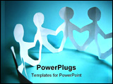 PowerPoint Template - community of people holding on hands concept
