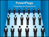 PowerPoint Template - Business Group of Man, working together in the same company