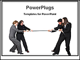PowerPoint Template - image showing business teamwork competition