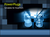 PowerPoint Template - Chess pieces on chess board