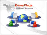 PowerPoint Template - Business and internet networking