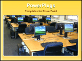 PowerPoint Template - a computer lab