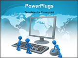 PowerPoint Template - computer generated image - computer guys .
