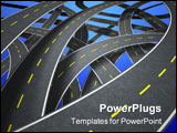 PowerPoint Template - Many roads in confusion way.