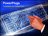 PowerPoint Template - Conceptual Image of Internet Connection to the World Wide Web