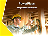PowerPoint Template - an architect doing construction work with hammer