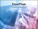 PowerPoint Template - Architect and Buildings in background