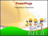 PowerPoint Template - Industrial Contractors Workers Team