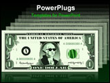PowerPoint Template - raster graphic depicting a dollar bill parody