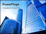PowerPoint Template - New skyscrapers business center in moscow Russia