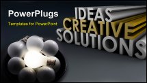 PowerPoint Template - Creative Ideas and Solutions as 3d Illustration
