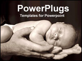 PowerPoint Template - two hands holding a child