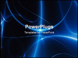 PowerPoint Template - Dance of Blue lights in the dark computer generated abstract background