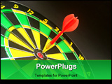 PowerPoint Template - a photo of a dart and dart board