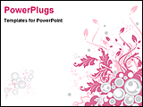 PowerPoint Template - floral abstract background