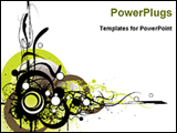 PowerPoint Template - floral abstract background
