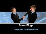 PowerPoint Template - Business men handshake