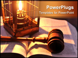 PowerPoint Template - A hurricane lamp shines it