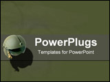 PowerPoint Template - Miniature cam and military green