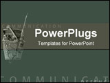 PowerPoint Template - Military field communications equipment