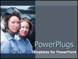PowerPoint Template - Airforce women at work