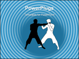 PowerPoint Template - A photo images of illustration of a man martial art