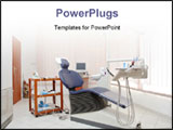 PowerPoint Template - A view of an interior of a dental office