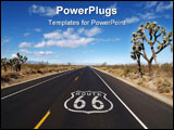 PowerPoint Template - Historic Route 66 crossing California