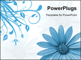 PowerPoint Template - Flower with Floral Background.