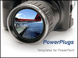 PowerPoint Template - A camera on the white background
