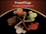 PowerPoint Template - A diverse group of men and women of various races join hands in peace