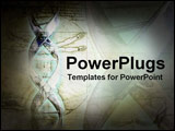 PowerPoint Template - abstract image of a dna symbol