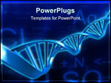 PowerPoint Template - 3d rendered illustration of a dna model